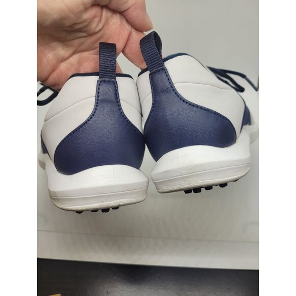 FJ Footjoy Womens Athletic Shoes Leisure Slip on Sneaker 9.5M White Navy - Picture 3 of 7